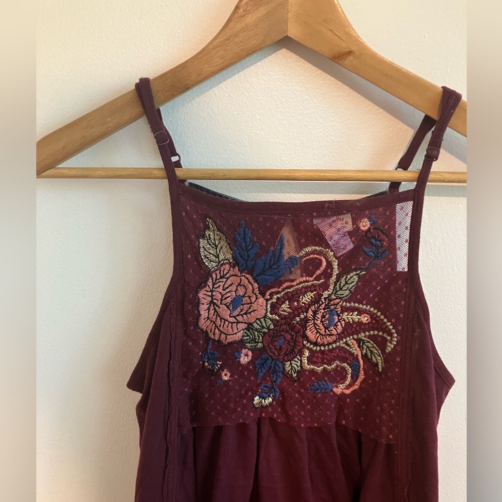 Francesca’s cotton detailed mini dress